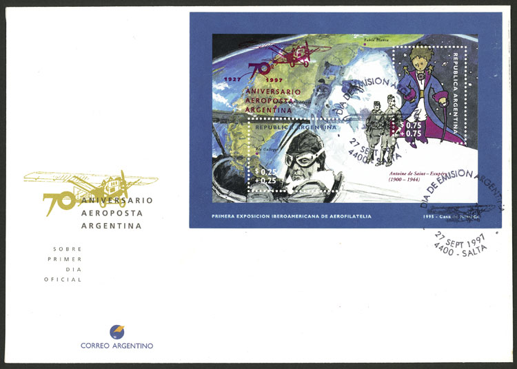 Lot 811 - Argentina souvenir sheets - Guillermo Jalil - Philatino Auction # 2550 ARGENTINA: General sale with lots at very low starts! Lot 811 - Argentina souvenir sheets - Guillermo Jalil - Philatino Auction # 2550 ARGENTINA: General sale with lots at very low starts!