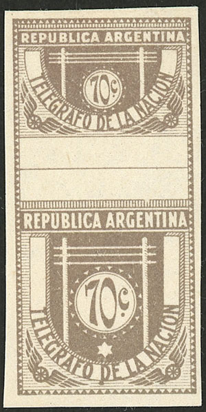 Lot 850 - Argentina telegraph stamps - Guillermo Jalil - Philatino Auction # 2550 ARGENTINA: General sale with lots at very low starts! Lot 850 - Argentina telegraph stamps - Guillermo Jalil - Philatino Auction # 2550 ARGENTINA: General sale with lots at very low starts!