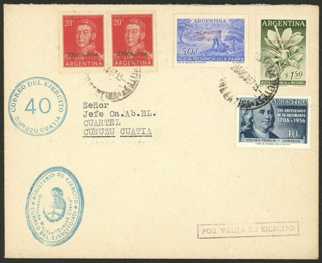 Lot 913 - Argentina postal history - Guillermo Jalil - Philatino Auction # 2550 ARGENTINA: General sale with lots at very low starts! Lot 913 - Argentina postal history - Guillermo Jalil - Philatino Auction # 2550 ARGENTINA: General sale with lots at very low starts!