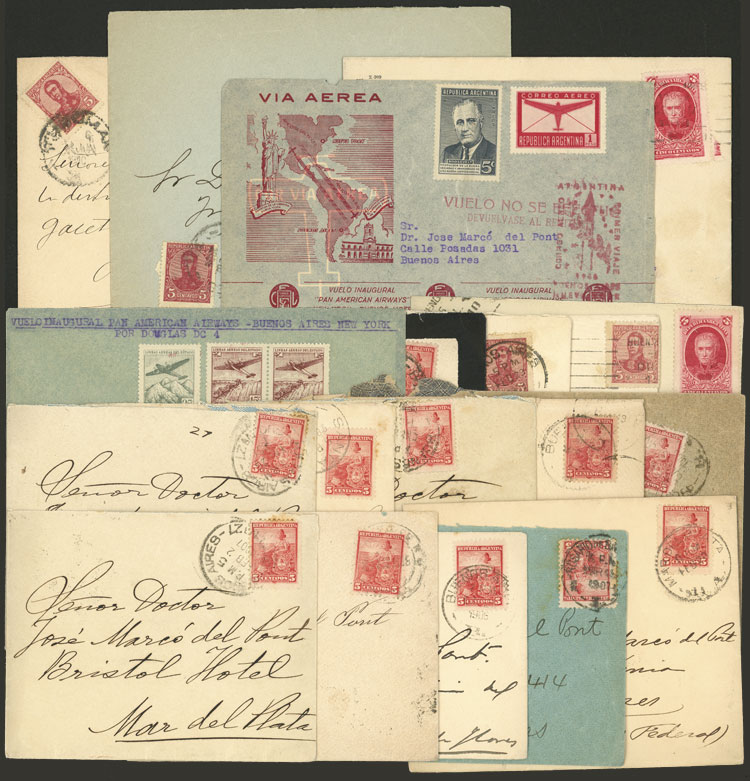 Lot 873 - Argentina postal history - Guillermo Jalil - Philatino Auction # 2550 ARGENTINA: General sale with lots at very low starts! Lot 873 - Argentina postal history - Guillermo Jalil - Philatino Auction # 2550 ARGENTINA: General sale with lots at very low starts!