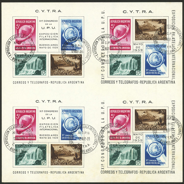 Lot 775 - Argentina souvenir sheets -  Guillermo Jalil - Philatino Auction # 2550 ARGENTINA: General sale with lots at very low starts!