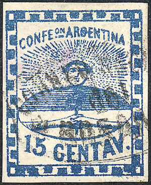 Lot 37 - Argentina confederation - Guillermo Jalil - Philatino Auction # 2550 ARGENTINA: General sale with lots at very low starts! Lot 37 - Argentina confederation - Guillermo Jalil - Philatino Auction # 2550 ARGENTINA: General sale with lots at very low starts!