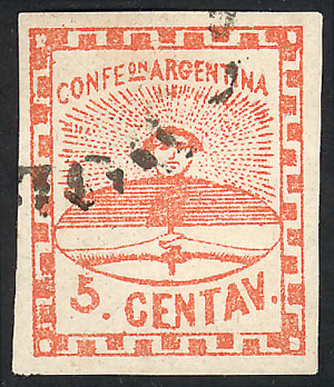 Lot 27 - Argentina confederation - Guillermo Jalil - Philatino Auction # 2550 ARGENTINA: General sale with lots at very low starts! Lot 27 - Argentina confederation - Guillermo Jalil - Philatino Auction # 2550 ARGENTINA: General sale with lots at very low starts!