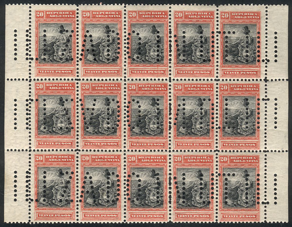 Lot 185 - Argentina general issues -  Guillermo Jalil - Philatino Auction # 2550 ARGENTINA: General sale with lots at very low starts!
