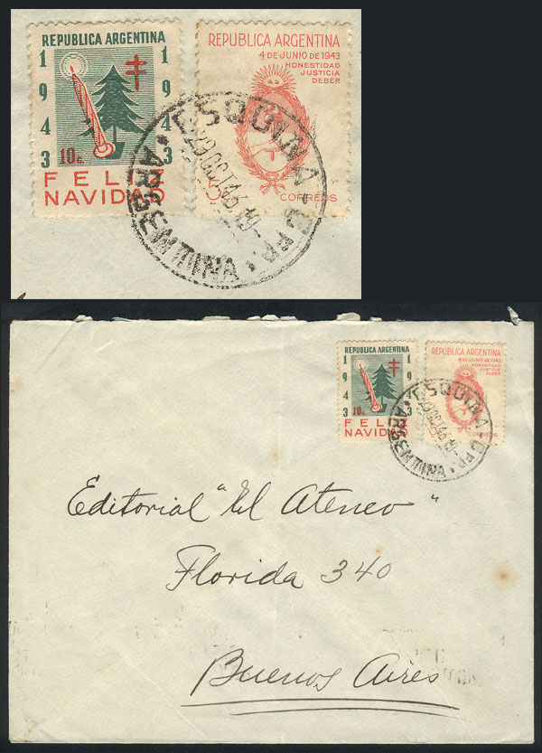 Lot 896 - Argentina postal history -  Guillermo Jalil - Philatino Auction # 2550 ARGENTINA: General sale with lots at very low starts!