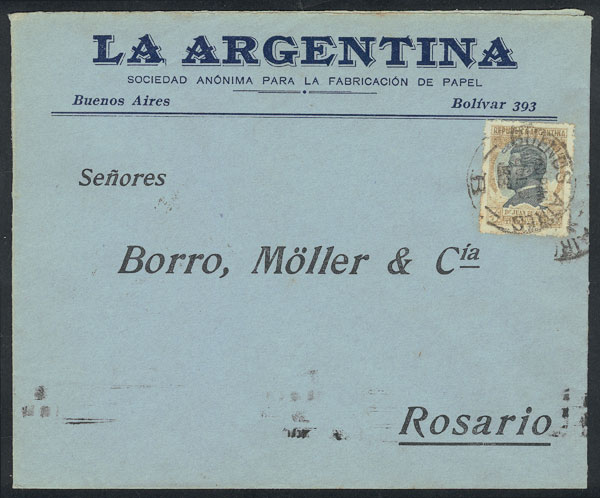 Lot 1124 - Argentina postal history -  Guillermo Jalil - Philatino Auction # 2605 ARGENTINA: Very good selection of interesting lots with very low prices!