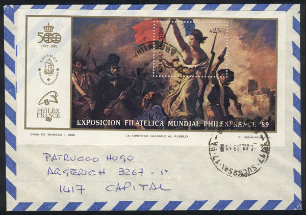 Lot 946 - Argentina souvenir sheets -  Guillermo Jalil - Philatino Auction # 2605 ARGENTINA: Very good selection of interesting lots with very low prices!