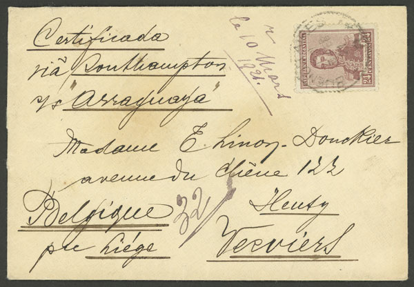 Lot 1129 - Argentina postal history - Guillermo Jalil - Philatino Auction # 2605 ARGENTINA: Very good selection of interesting lots with very low prices! Lot 1129 - Argentina postal history - Guillermo Jalil - Philatino Auction # 2605 ARGENTINA: Very good selection of interesting lots with very low prices!