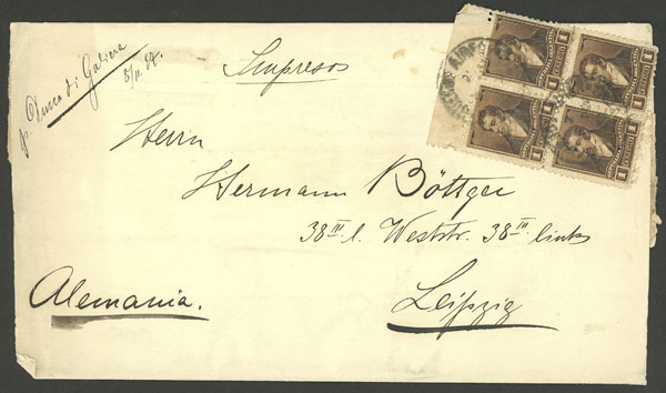 Lot 1100 - Argentina postal history - Guillermo Jalil - Philatino Auction # 2605 ARGENTINA: Very good selection of interesting lots with very low prices! Lot 1100 - Argentina postal history - Guillermo Jalil - Philatino Auction # 2605 ARGENTINA: Very good selection of interesting lots with very low prices!