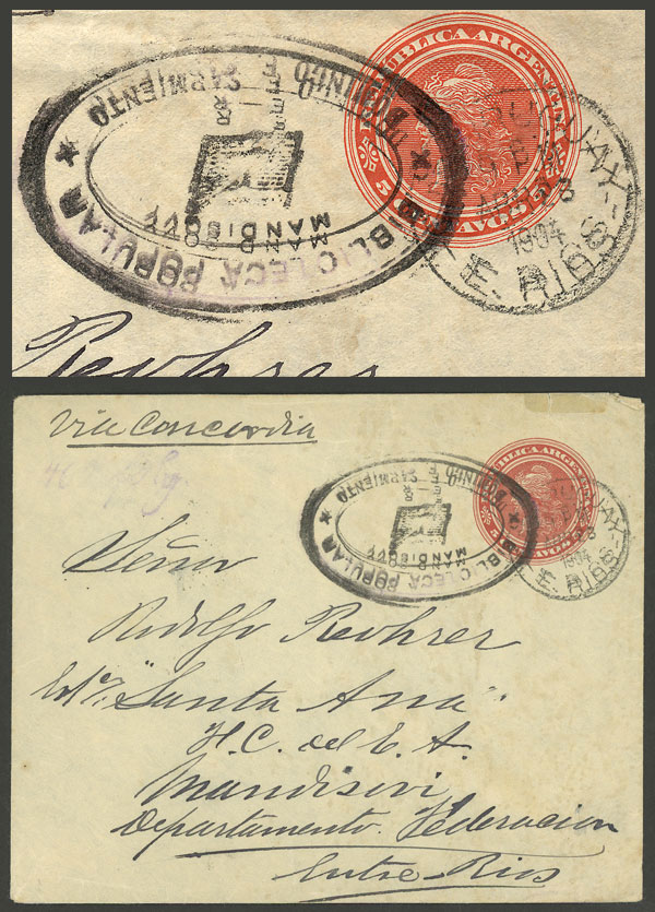 Lot 1111 - Argentina postal history -  Guillermo Jalil - Philatino Auction # 2605 ARGENTINA: Very good selection of interesting lots with very low prices!