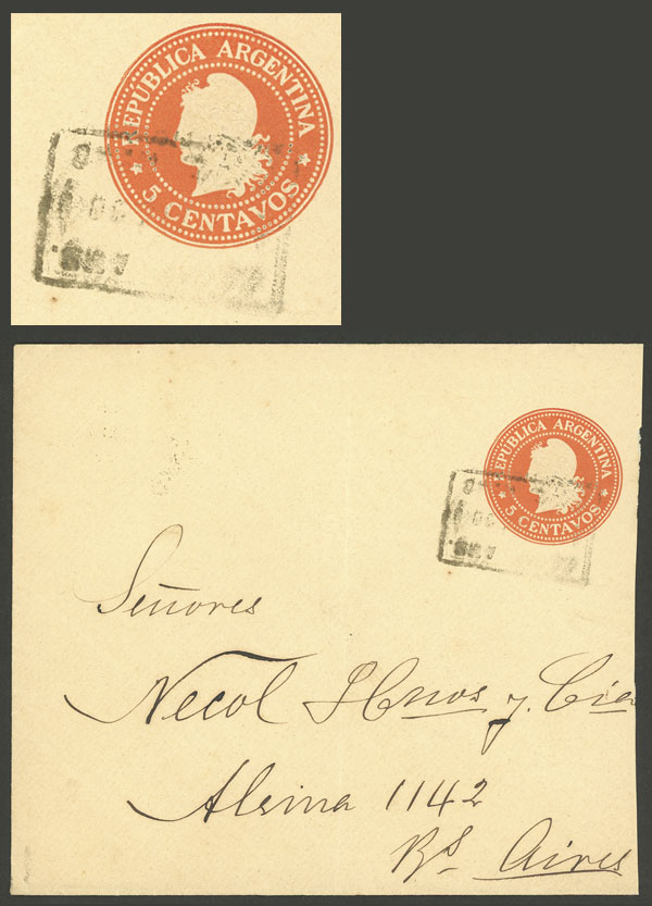 Lot 1112 - Argentina postal history -  Guillermo Jalil - Philatino Auction # 2605 ARGENTINA: Very good selection of interesting lots with very low prices!