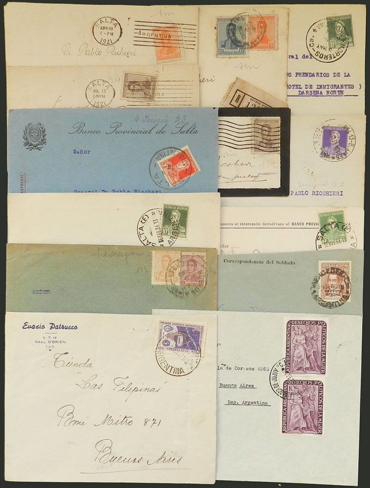 Lot 1123 - Argentina postal history -  Guillermo Jalil - Philatino Auction # 2605 ARGENTINA: Very good selection of interesting lots with very low prices!