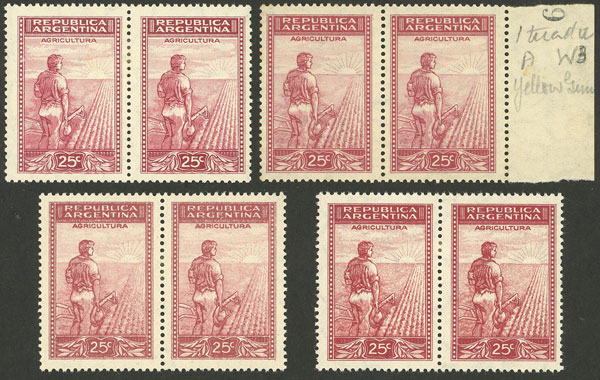 Lot 413 - Argentina general issues -  Guillermo Jalil - Philatino Auction # 2605 ARGENTINA: Very good selection of interesting lots with very low prices!