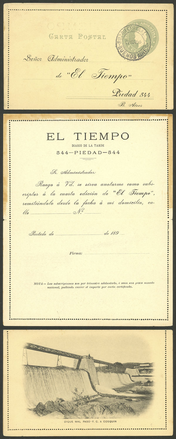 Lot 1026 - Argentina Postal stationery -  Guillermo Jalil - Philatino Auction # 2605 ARGENTINA: Very good selection of interesting lots with very low prices!