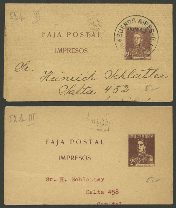 Lot 1036 - Argentina Postal stationery -  Guillermo Jalil - Philatino Auction # 2605 ARGENTINA: Very good selection of interesting lots with very low prices!