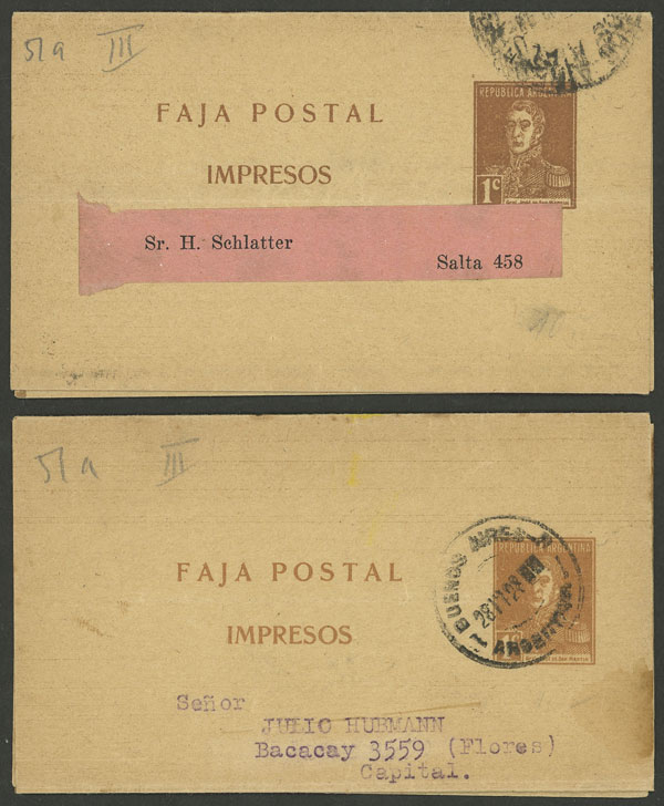 Lot 1035 - Argentina Postal stationery -  Guillermo Jalil - Philatino Auction # 2605 ARGENTINA: Very good selection of interesting lots with very low prices!