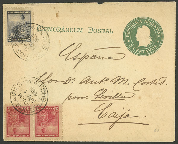 Lot 1107 - Argentina postal history -  Guillermo Jalil - Philatino Auction # 2605 ARGENTINA: Very good selection of interesting lots with very low prices!