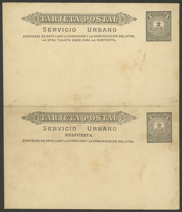 Lot 1064 - Argentina Postal stationery - Guillermo Jalil - Philatino Auction # 2605 ARGENTINA: Very good selection of interesting lots with very low prices! Lot 1064 - Argentina Postal stationery - Guillermo Jalil - Philatino Auction # 2605 ARGENTINA: Very good selection of interesting lots with very low prices!