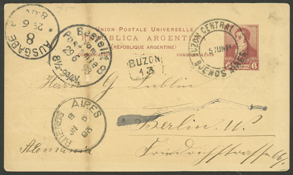 Lot 1067 - Argentina Postal stationery - Guillermo Jalil - Philatino Auction # 2605 ARGENTINA: Very good selection of interesting lots with very low prices! Lot 1067 - Argentina Postal stationery - Guillermo Jalil - Philatino Auction # 2605 ARGENTINA: Very good selection of interesting lots with very low prices!