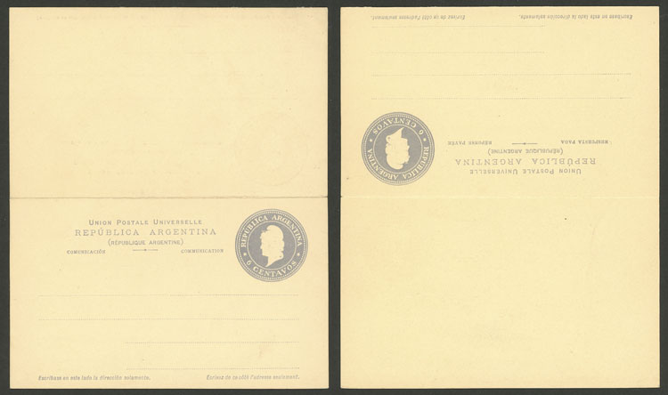 Lot 1069 - Argentina Postal stationery - Guillermo Jalil - Philatino Auction # 2605 ARGENTINA: Very good selection of interesting lots with very low prices! Lot 1069 - Argentina Postal stationery - Guillermo Jalil - Philatino Auction # 2605 ARGENTINA: Very good selection of interesting lots with very low prices!