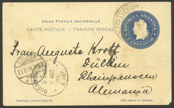 Lot 1073 - Argentina Postal stationery - Guillermo Jalil - Philatino Auction # 2605 ARGENTINA: Very good selection of interesting lots with very low prices! Lot 1073 - Argentina Postal stationery - Guillermo Jalil - Philatino Auction # 2605 ARGENTINA: Very good selection of interesting lots with very low prices!