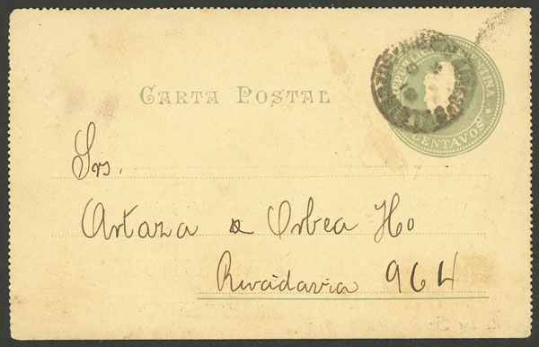 Lot 1027 - Argentina Postal stationery -  Guillermo Jalil - Philatino Auction # 2605 ARGENTINA: Very good selection of interesting lots with very low prices!