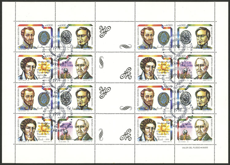 Lot 825 - Argentina general issues -  Guillermo Jalil - Philatino Auction # 2605 ARGENTINA: Very good selection of interesting lots with very low prices!