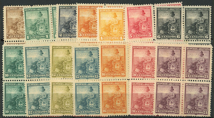 Lot 243 - Argentina general issues -  Guillermo Jalil - Philatino Auction # 2605 ARGENTINA: Very good selection of interesting lots with very low prices!