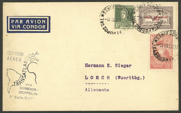 Lot 1144 - Argentina postal history - Guillermo Jalil - Philatino Auction # 2605 ARGENTINA: Very good selection of interesting lots with very low prices! Lot 1144 - Argentina postal history - Guillermo Jalil - Philatino Auction # 2605 ARGENTINA: Very good selection of interesting lots with very low prices!