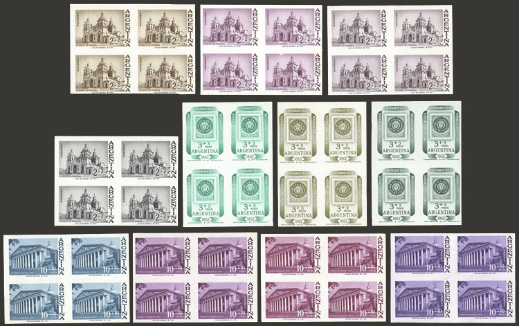 Lot 705 - Argentina general issues -  Guillermo Jalil - Philatino Auction # 2605 ARGENTINA: Very good selection of interesting lots with very low prices!
