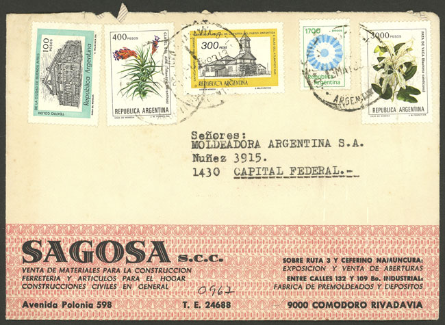 Lot 1194 - Argentina postal history - Guillermo Jalil - Philatino Auction # 2605 ARGENTINA: Very good selection of interesting lots with very low prices! Lot 1194 - Argentina postal history - Guillermo Jalil - Philatino Auction # 2605 ARGENTINA: Very good selection of interesting lots with very low prices!