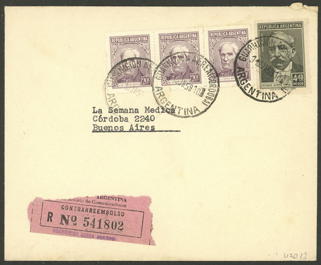 Lot 1167 - Argentina postal history - Guillermo Jalil - Philatino Auction # 2605 ARGENTINA: Very good selection of interesting lots with very low prices! Lot 1167 - Argentina postal history - Guillermo Jalil - Philatino Auction # 2605 ARGENTINA: Very good selection of interesting lots with very low prices!