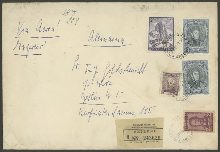 Lot 1170 - Argentina postal history - Guillermo Jalil - Philatino Auction # 2605 ARGENTINA: Very good selection of interesting lots with very low prices! Lot 1170 - Argentina postal history - Guillermo Jalil - Philatino Auction # 2605 ARGENTINA: Very good selection of interesting lots with very low prices!