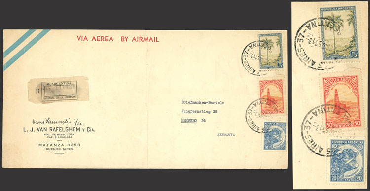 Lot 1163 - Argentina postal history - Guillermo Jalil - Philatino Auction # 2605 ARGENTINA: Very good selection of interesting lots with very low prices! Lot 1163 - Argentina postal history - Guillermo Jalil - Philatino Auction # 2605 ARGENTINA: Very good selection of interesting lots with very low prices!