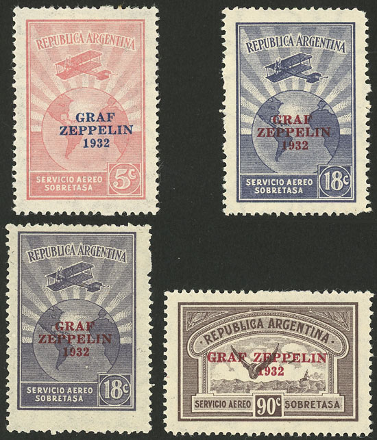 Lot 890 - Argentina airmail -  Guillermo Jalil - Philatino Auction # 2605 ARGENTINA: Very good selection of interesting lots with very low prices!