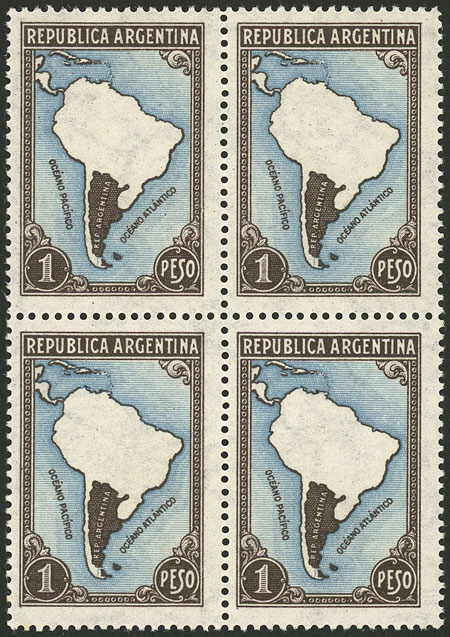 Lot 457 - Argentina general issues -  Guillermo Jalil - Philatino Auction # 2605 ARGENTINA: Very good selection of interesting lots with very low prices!