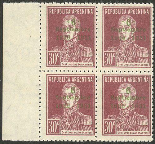 Lot 382 - Argentina general issues -  Guillermo Jalil - Philatino Auction # 2605 ARGENTINA: Very good selection of interesting lots with very low prices!