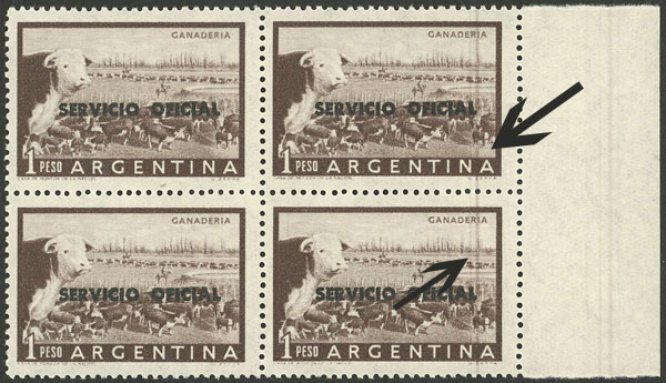 Lot 998 - Argentina official stamps -  Guillermo Jalil - Philatino Auction # 2605 ARGENTINA: Very good selection of interesting lots with very low prices!