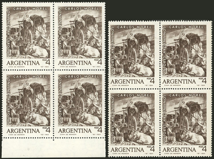 Lot 720 - Argentina general issues -  Guillermo Jalil - Philatino Auction # 2605 ARGENTINA: Very good selection of interesting lots with very low prices!