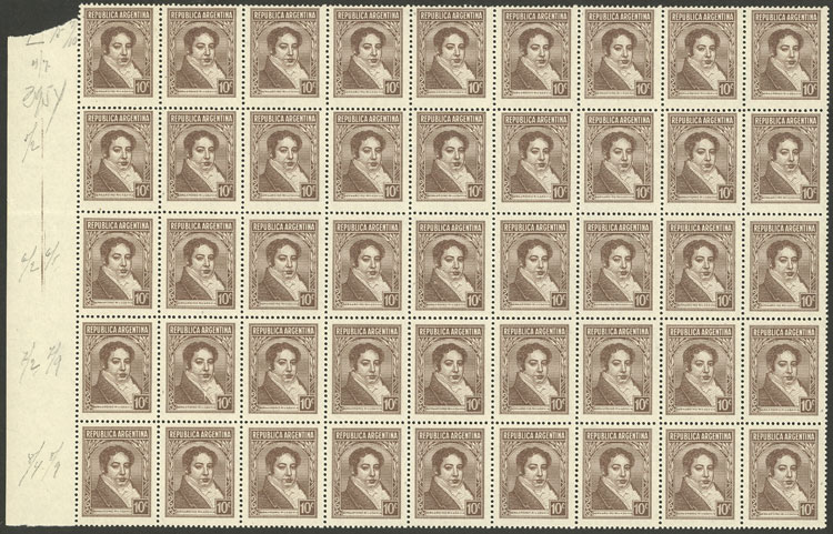 Lot 440 - Argentina general issues -  Guillermo Jalil - Philatino Auction # 2605 ARGENTINA: Very good selection of interesting lots with very low prices!