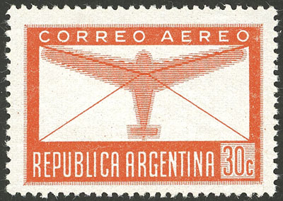 Lot 900 - Argentina airmail -  Guillermo Jalil - Philatino Auction # 2605 ARGENTINA: Very good selection of interesting lots with very low prices!