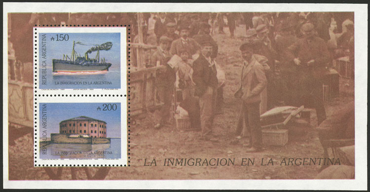 Lot 947 - Argentina souvenir sheets -  Guillermo Jalil - Philatino Auction # 2605 ARGENTINA: Very good selection of interesting lots with very low prices!