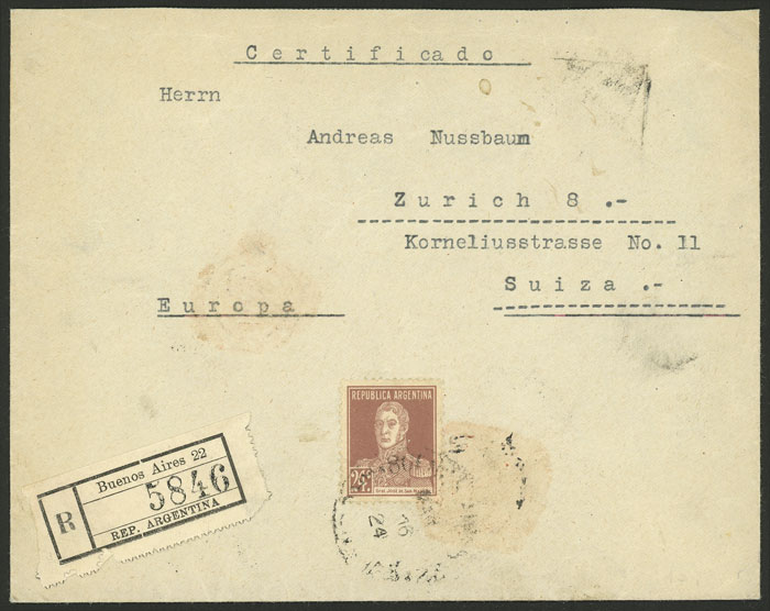 Lot 1131 - Argentina postal history - Guillermo Jalil - Philatino Auction # 2605 ARGENTINA: Very good selection of interesting lots with very low prices! Lot 1131 - Argentina postal history - Guillermo Jalil - Philatino Auction # 2605 ARGENTINA: Very good selection of interesting lots with very low prices!