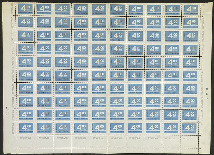 Lot 773 - Argentina general issues -  Guillermo Jalil - Philatino Auction # 2605 ARGENTINA: Very good selection of interesting lots with very low prices!