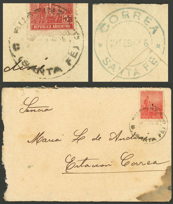 Lot 1113 - Argentina postal history -  Guillermo Jalil - Philatino Auction # 2605 ARGENTINA: Very good selection of interesting lots with very low prices!