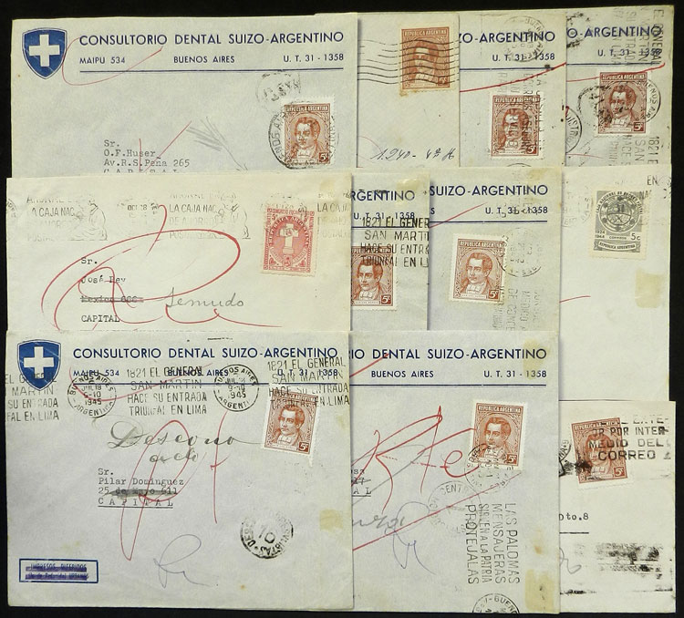 Lot 1150 - Argentina postal history - Guillermo Jalil - Philatino Auction # 2605 ARGENTINA: Very good selection of interesting lots with very low prices! Lot 1150 - Argentina postal history - Guillermo Jalil - Philatino Auction # 2605 ARGENTINA: Very good selection of interesting lots with very low prices!
