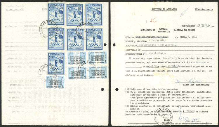 Lot 1178 - Argentina postal history - Guillermo Jalil - Philatino Auction # 2605 ARGENTINA: Very good selection of interesting lots with very low prices! Lot 1178 - Argentina postal history - Guillermo Jalil - Philatino Auction # 2605 ARGENTINA: Very good selection of interesting lots with very low prices!