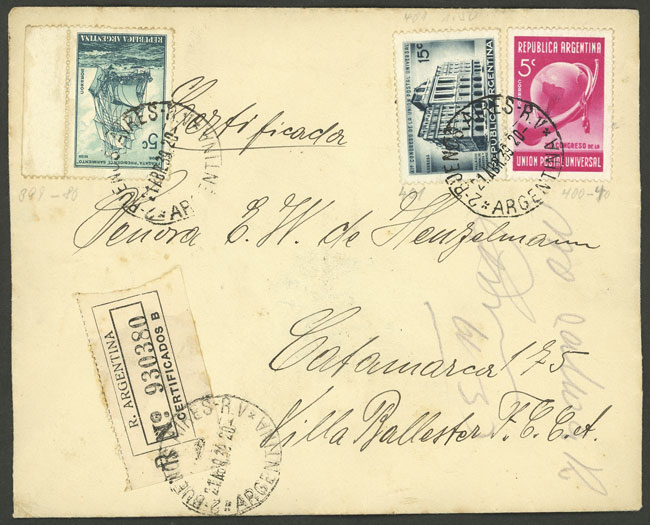 Lot 1151 - Argentina postal history - Guillermo Jalil - Philatino Auction # 2605 ARGENTINA: Very good selection of interesting lots with very low prices! Lot 1151 - Argentina postal history - Guillermo Jalil - Philatino Auction # 2605 ARGENTINA: Very good selection of interesting lots with very low prices!