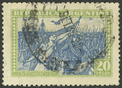 Lot 380 - Argentina general issues -  Guillermo Jalil - Philatino Auction # 2605 ARGENTINA: Very good selection of interesting lots with very low prices!