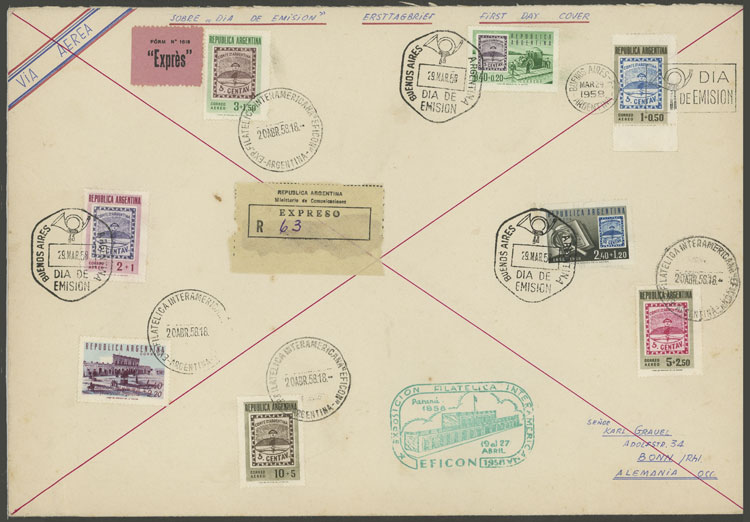 Lot 1169 - Argentina postal history - Guillermo Jalil - Philatino Auction # 2605 ARGENTINA: Very good selection of interesting lots with very low prices! Lot 1169 - Argentina postal history - Guillermo Jalil - Philatino Auction # 2605 ARGENTINA: Very good selection of interesting lots with very low prices!